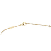 Van Cleef & Arpels Vintage Alhambra Onyx 18k Yellow Gold Pendant Necklace