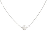 Louis Vuitton Idylle Blossom Diamond 18k White Gold Pendant Necklace