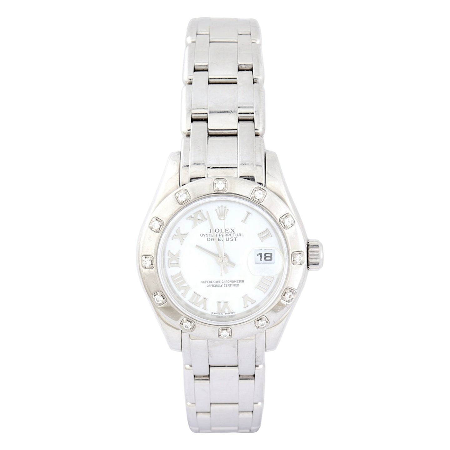 Rolex Oyster Perpetual Lady Datejust Pearlmaster Diamond 29mm Watch