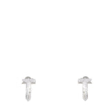 Tiffany & Co T1 Diamond 18k White Gold Hoop Earrings