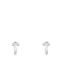 Tiffany & Co T1 Diamond 18k White Gold Hoop Earrings