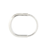 Tiffany & Co Lock Diamond Accents 18k White Gold Bangle