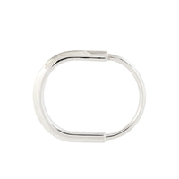 Tiffany & Co Lock Diamond Accents 18k White Gold Bangle