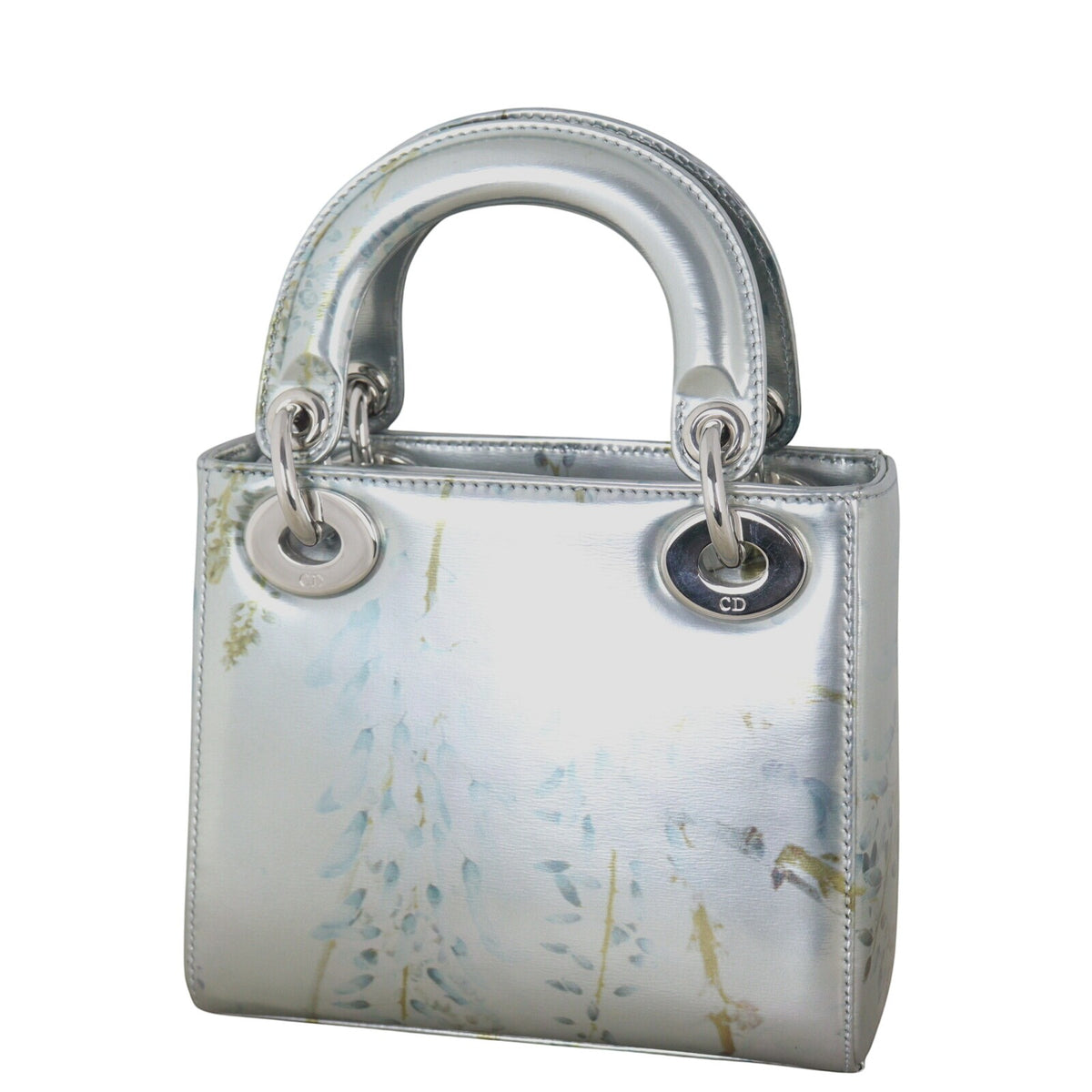 Dior Lady Dior Mini Printed Metallic