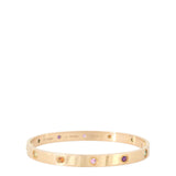 Cartier Classic Love 18k Rose Gold Sapphire Garnet Amethyst Bracelet_IMG_9133.jpg