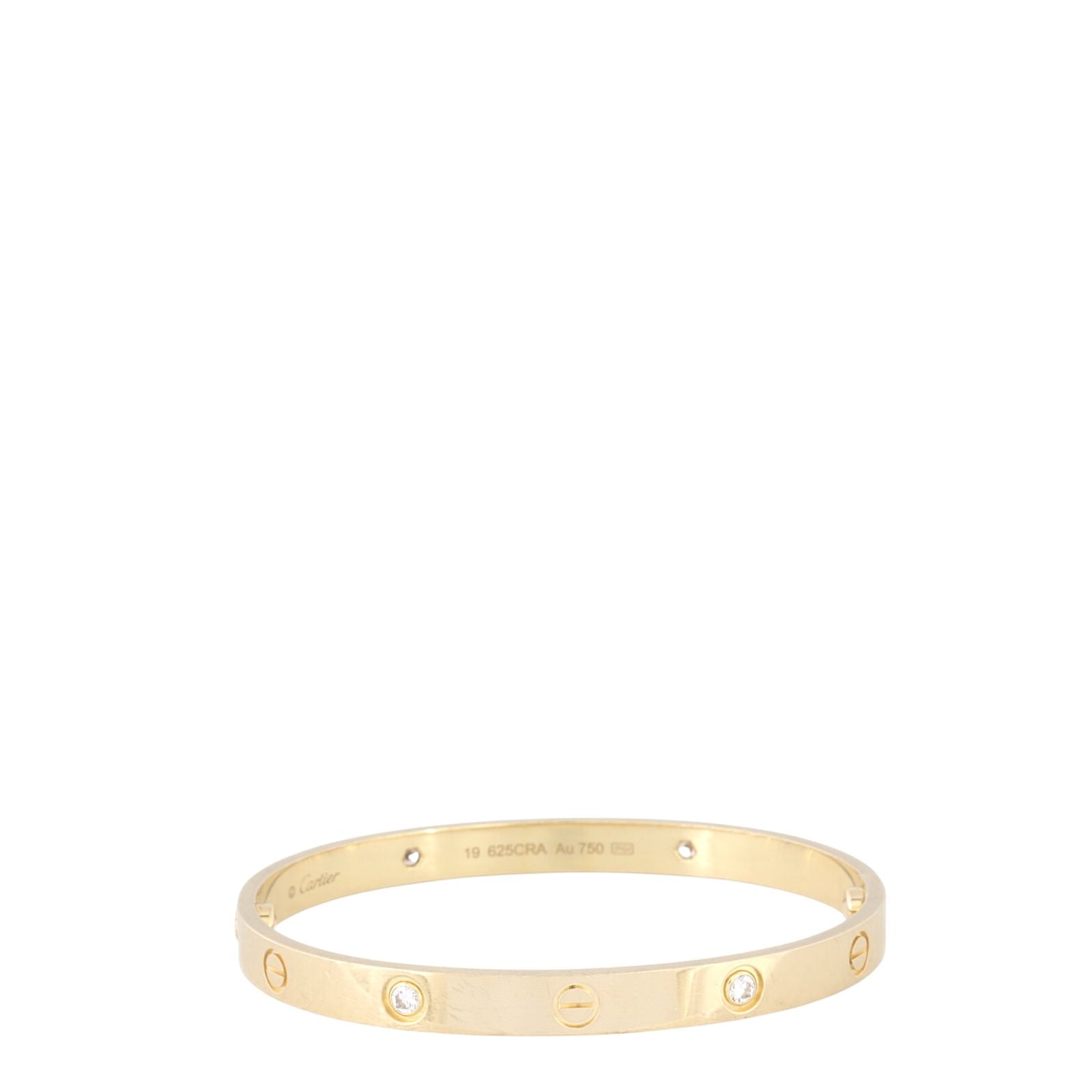 Cartier Classic Love 18k Yellow Gold 4 Diamond Bracelet_IMG_0122.jpg