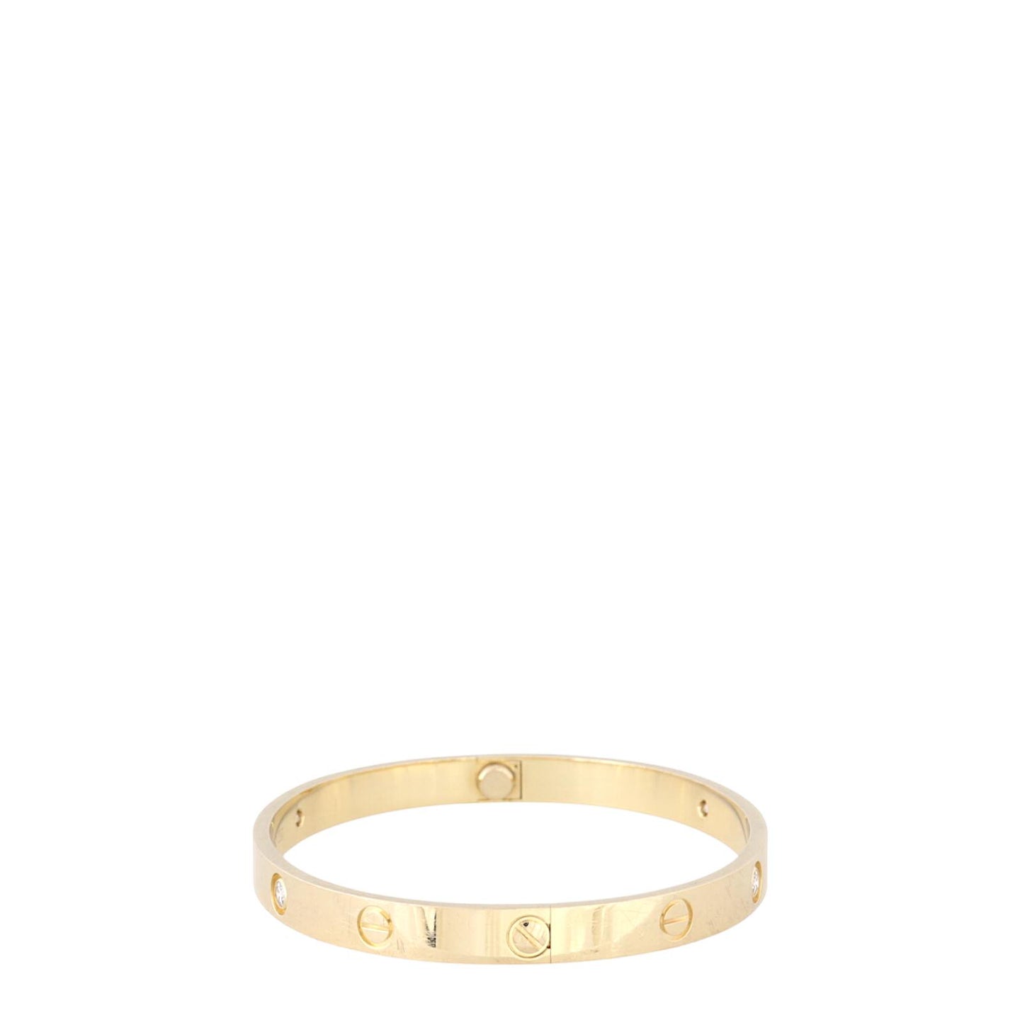 Cartier Classic Love 18k Yellow Gold 4 Diamond Bracelet_IMG_0131.jpg