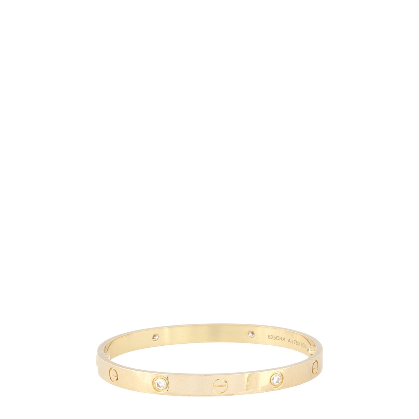 Cartier Classic Love 18k Yellow Gold 4 Diamond Bracelet_IMG_0143.jpg