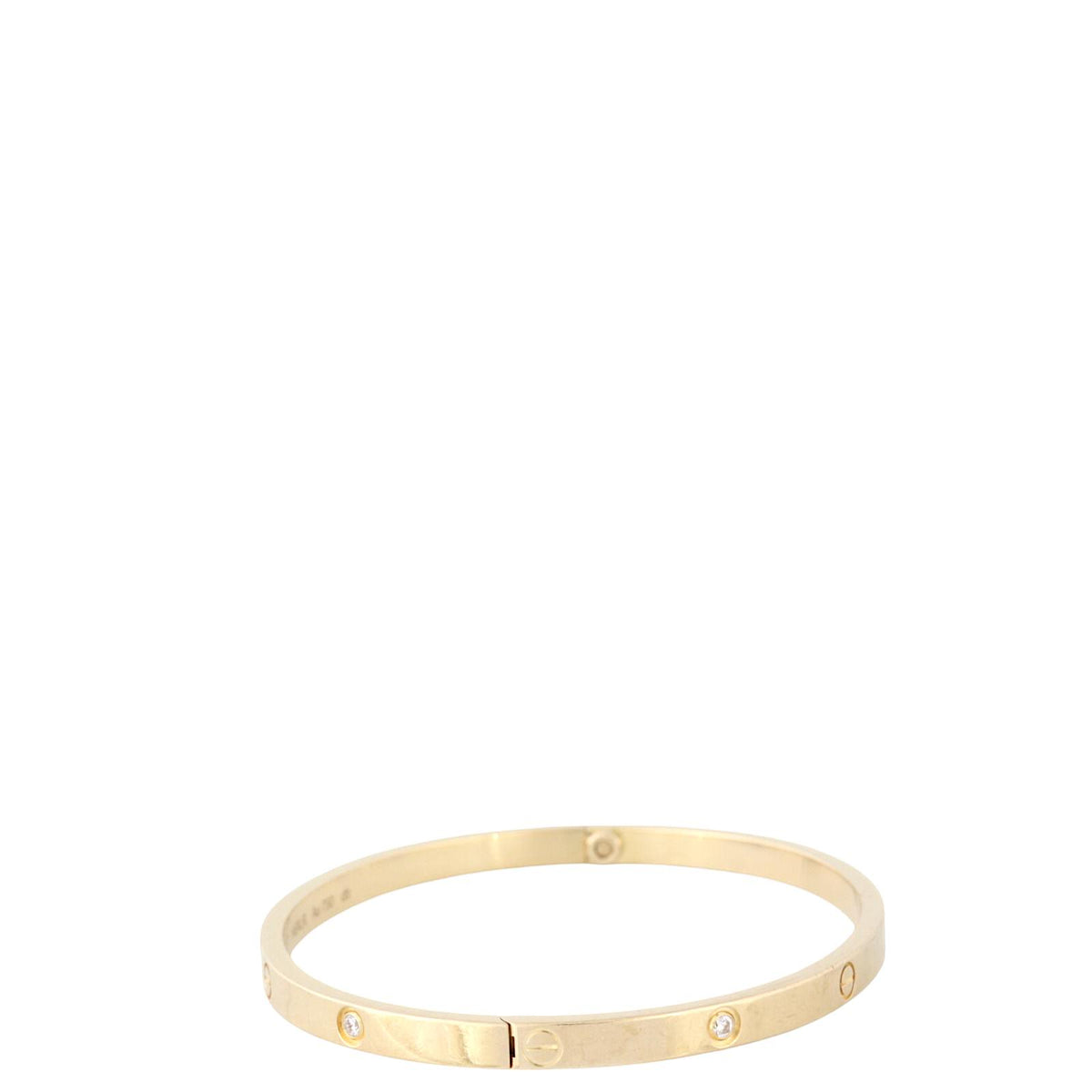 Cartier Small Love 18k Yellow Gold 6 Diamond Bracelet_IMG_2226.jpg