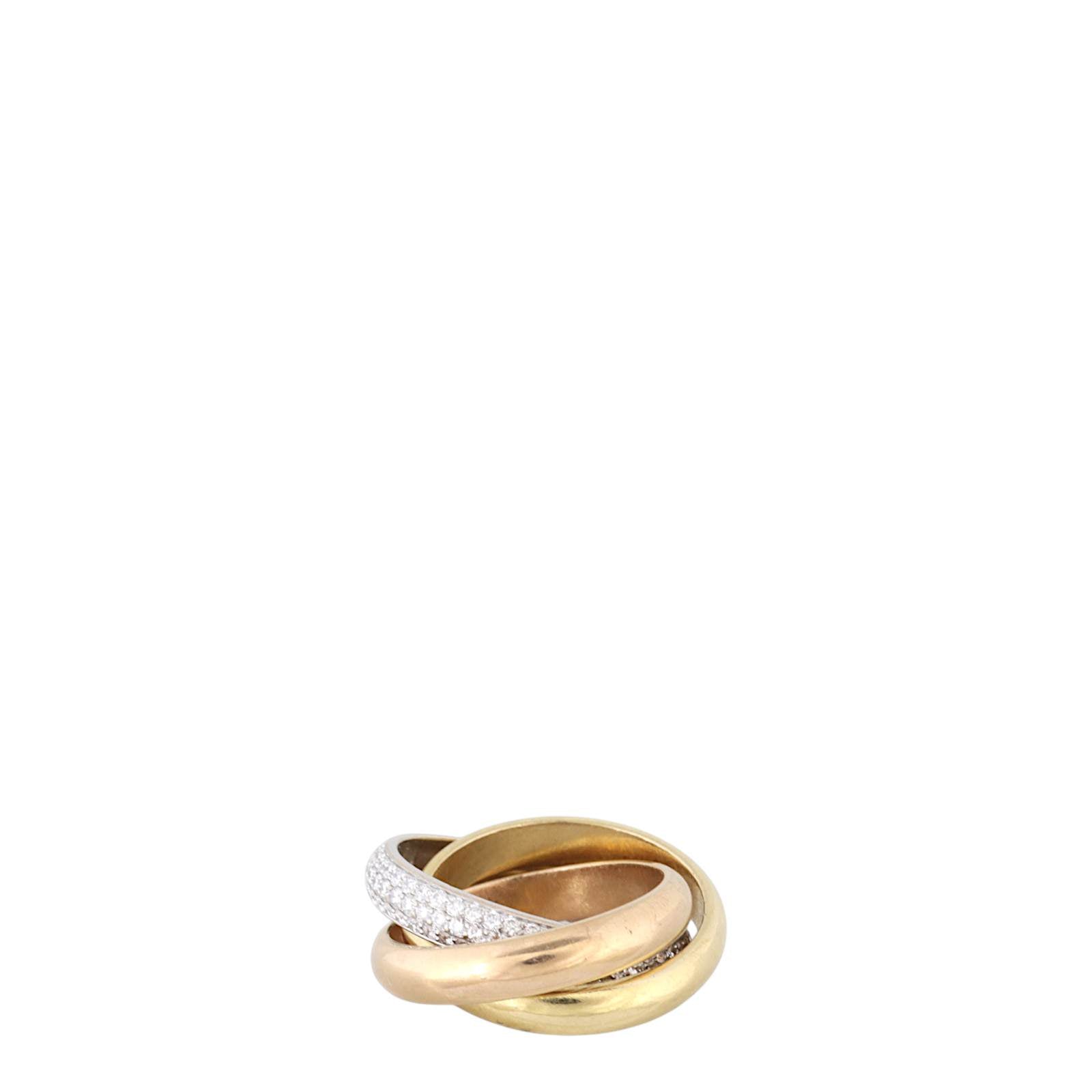Cartier Trinity Ring Classic Half Paved Diamond 18k White, Rose & Yellow Gold_IMG_0042.jpg