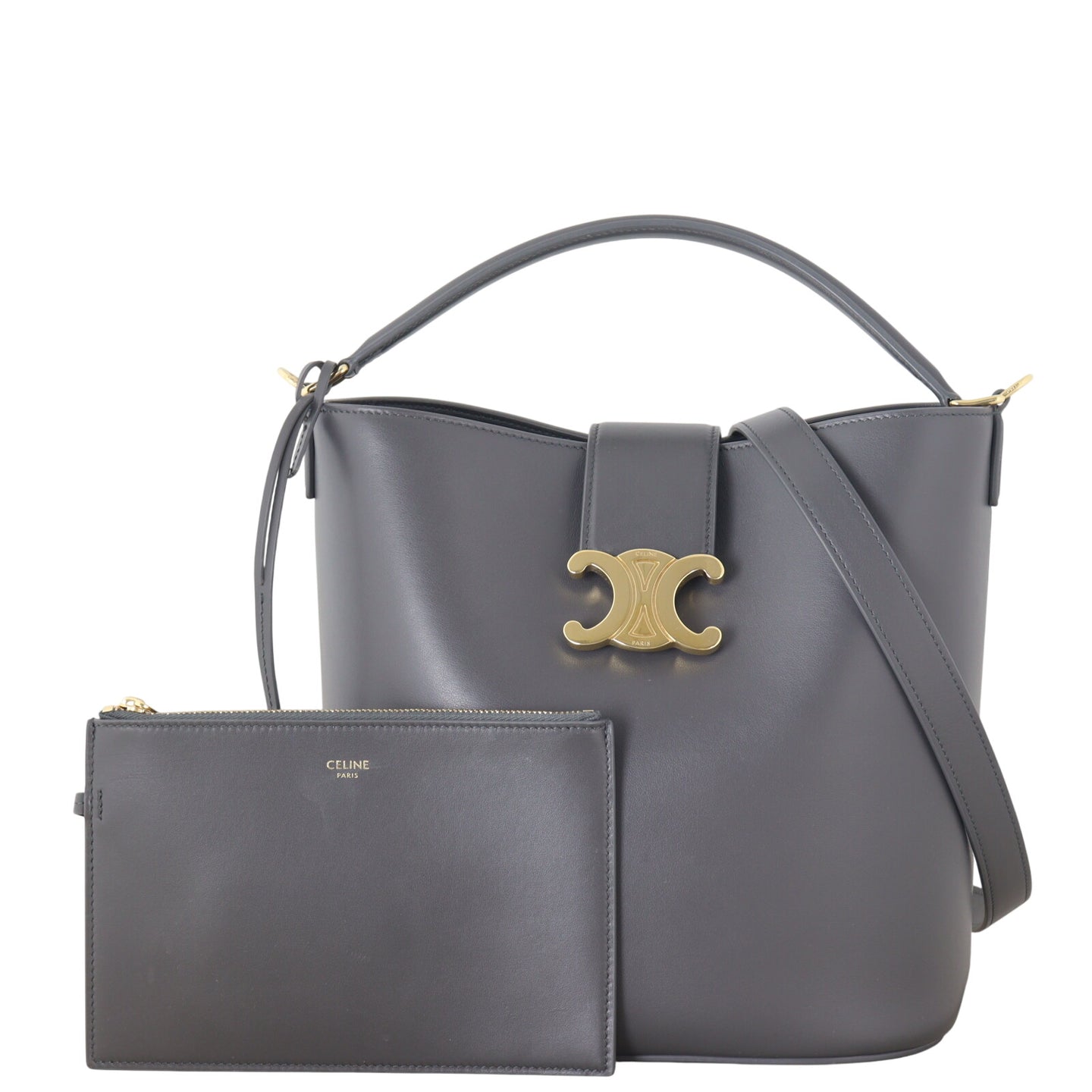Celine Louise Triomphe Bucket Bag Small_IMG_2186.jpeg