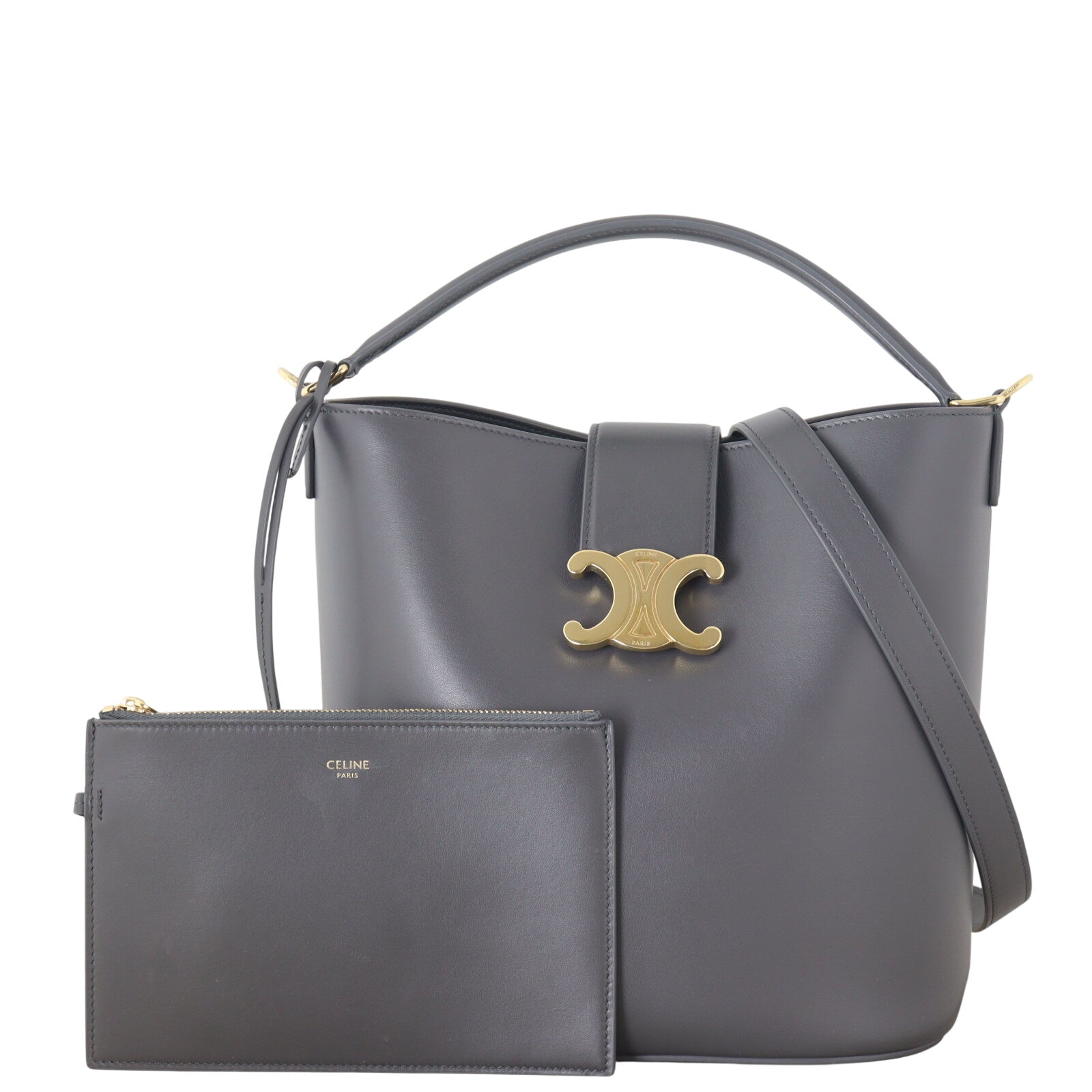 Celine Louise Triomphe Bucket Bag Small_IMG_2186.jpeg