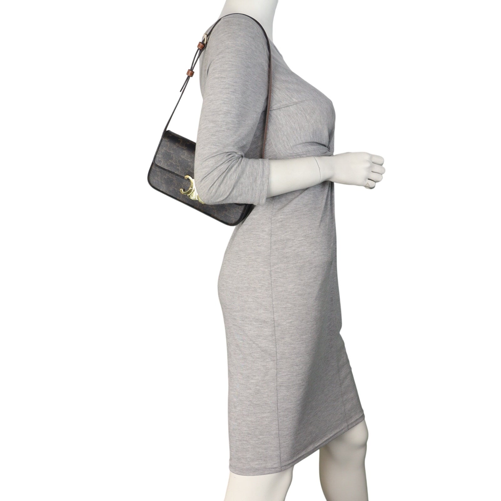 Celine Triomphe Canvas Shoulder Bag_IMG_8053.jpeg