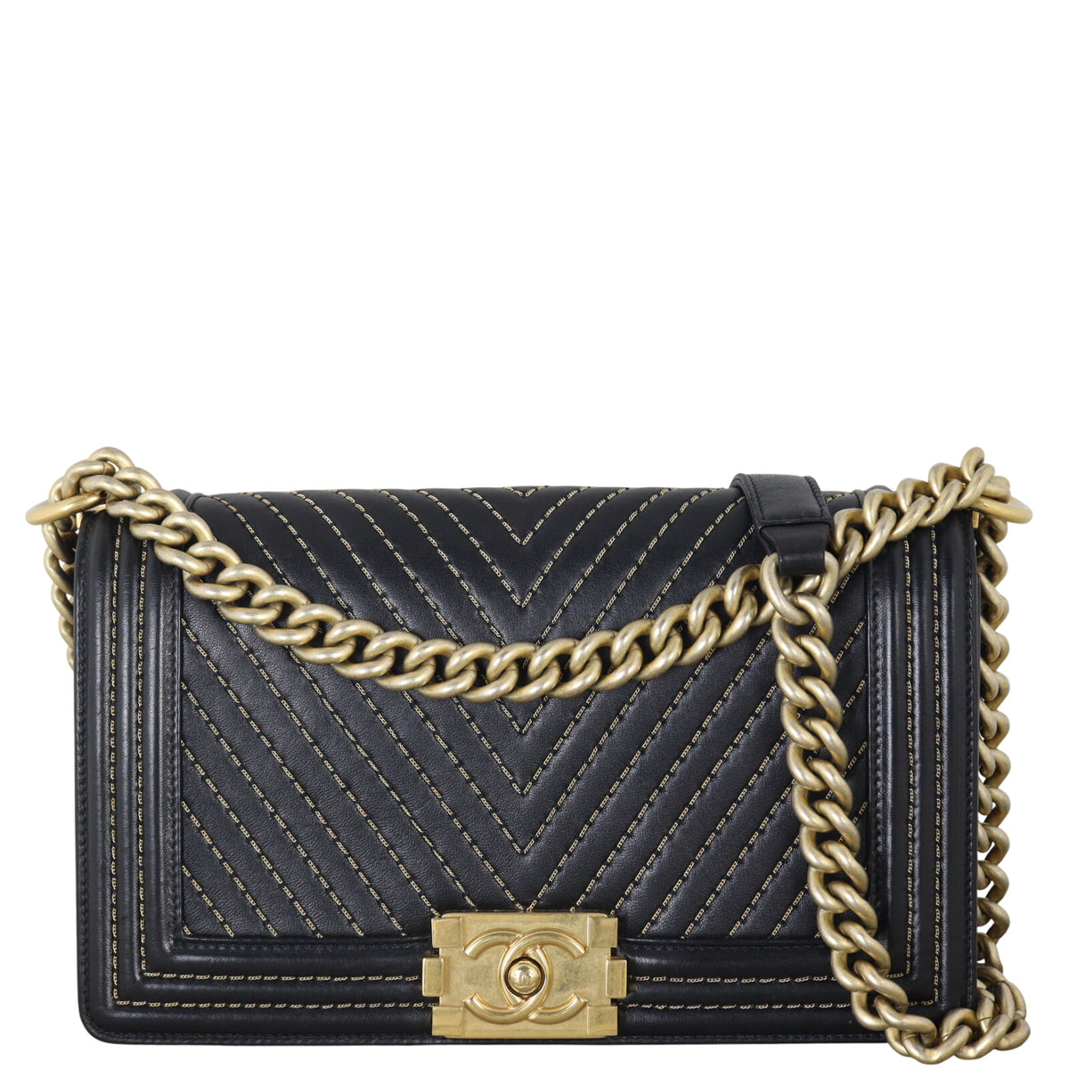 Chanel Boy Old Medium Chevron Chains_IMG_3777.jpeg