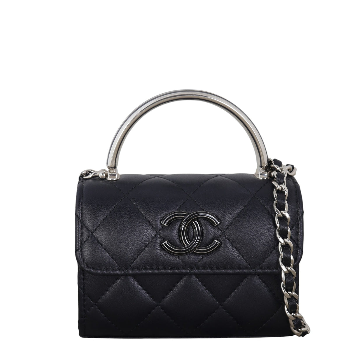 Chanel CC Metal Handle Flap Clutch With Chain_IMG_8003.jpg