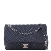 Chanel Chevron Double Stitch Single Flap Jumbo_IMG_1829.jpeg