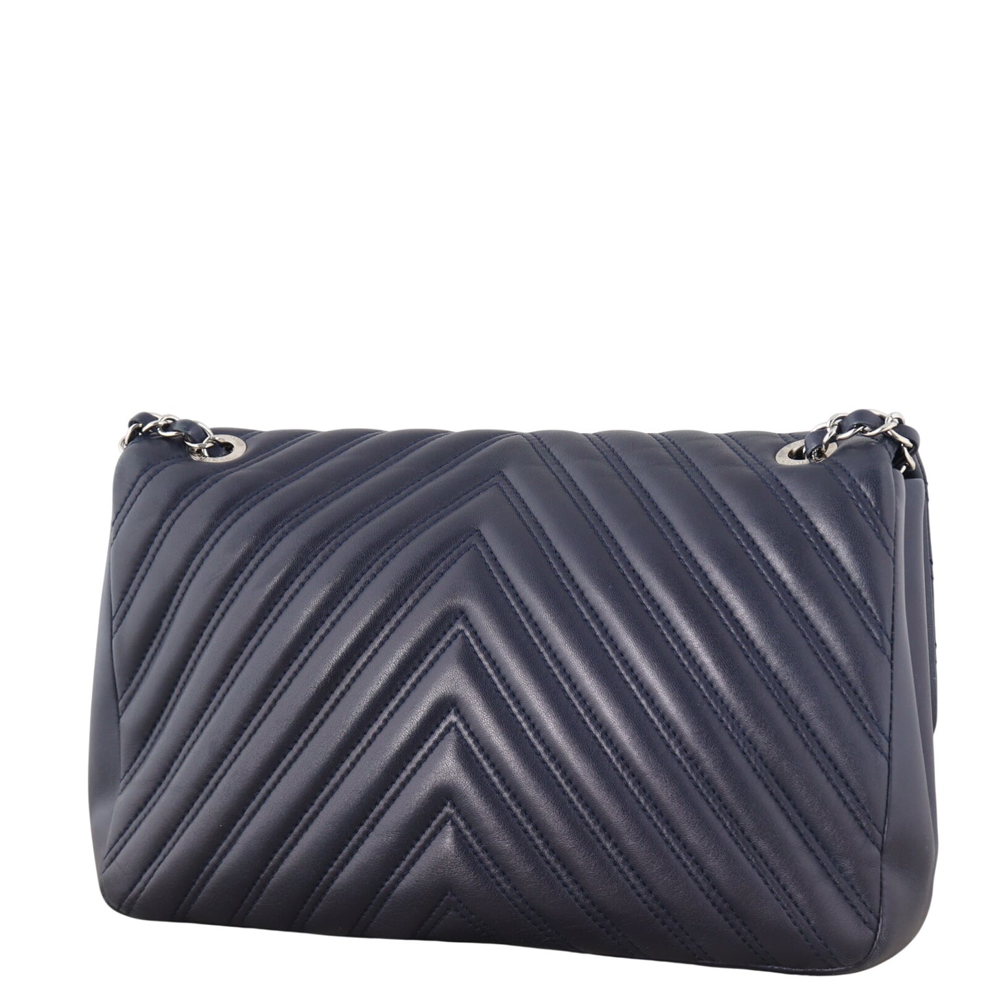 Chanel Chevron Double Stitch Single Flap Jumbo_IMG_1830.jpeg