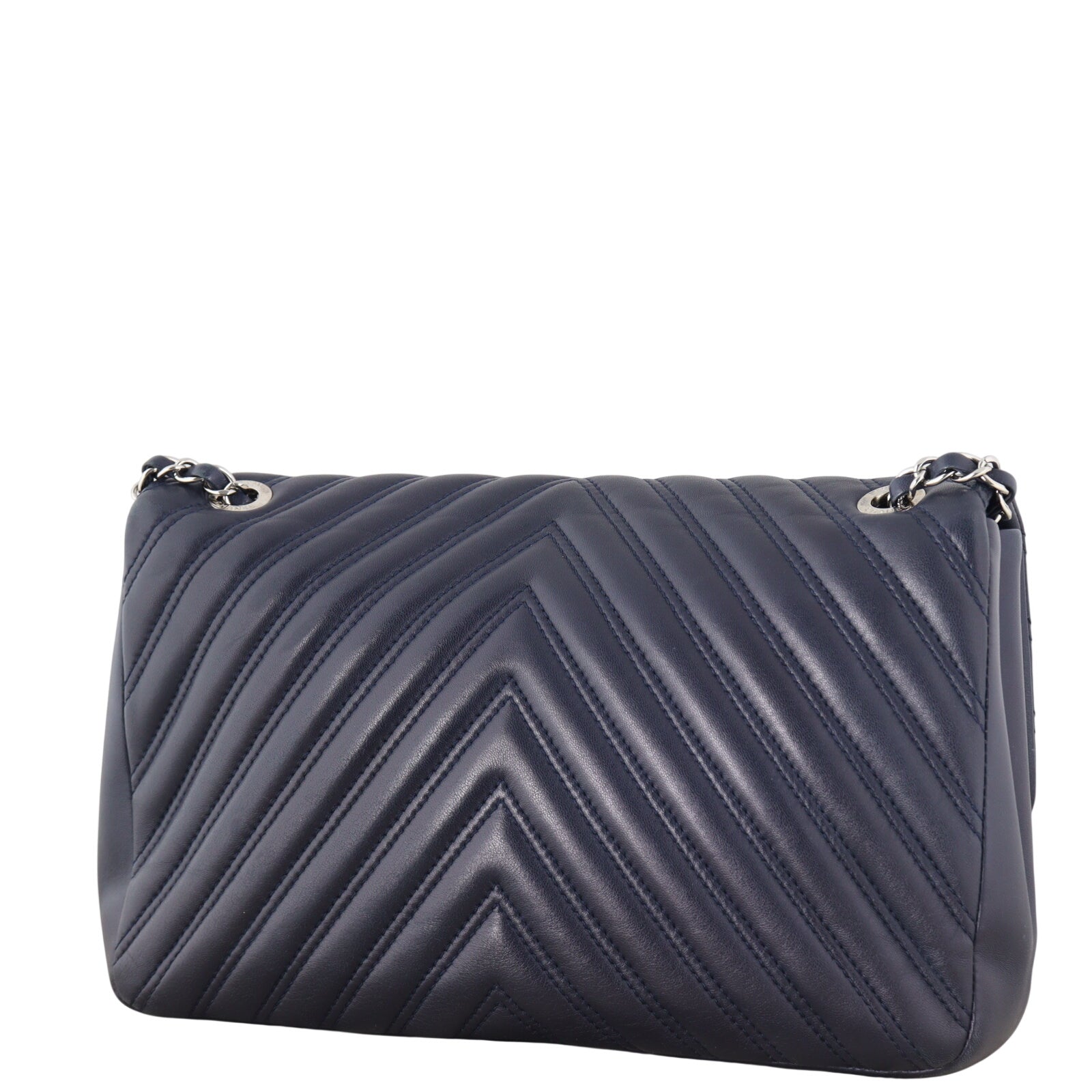 Chanel Chevron Double Stitch Single Flap Jumbo_IMG_1830.jpeg