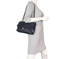 Chanel Chevron Double Stitch Single Flap Jumbo_IMG_2208.jpeg
