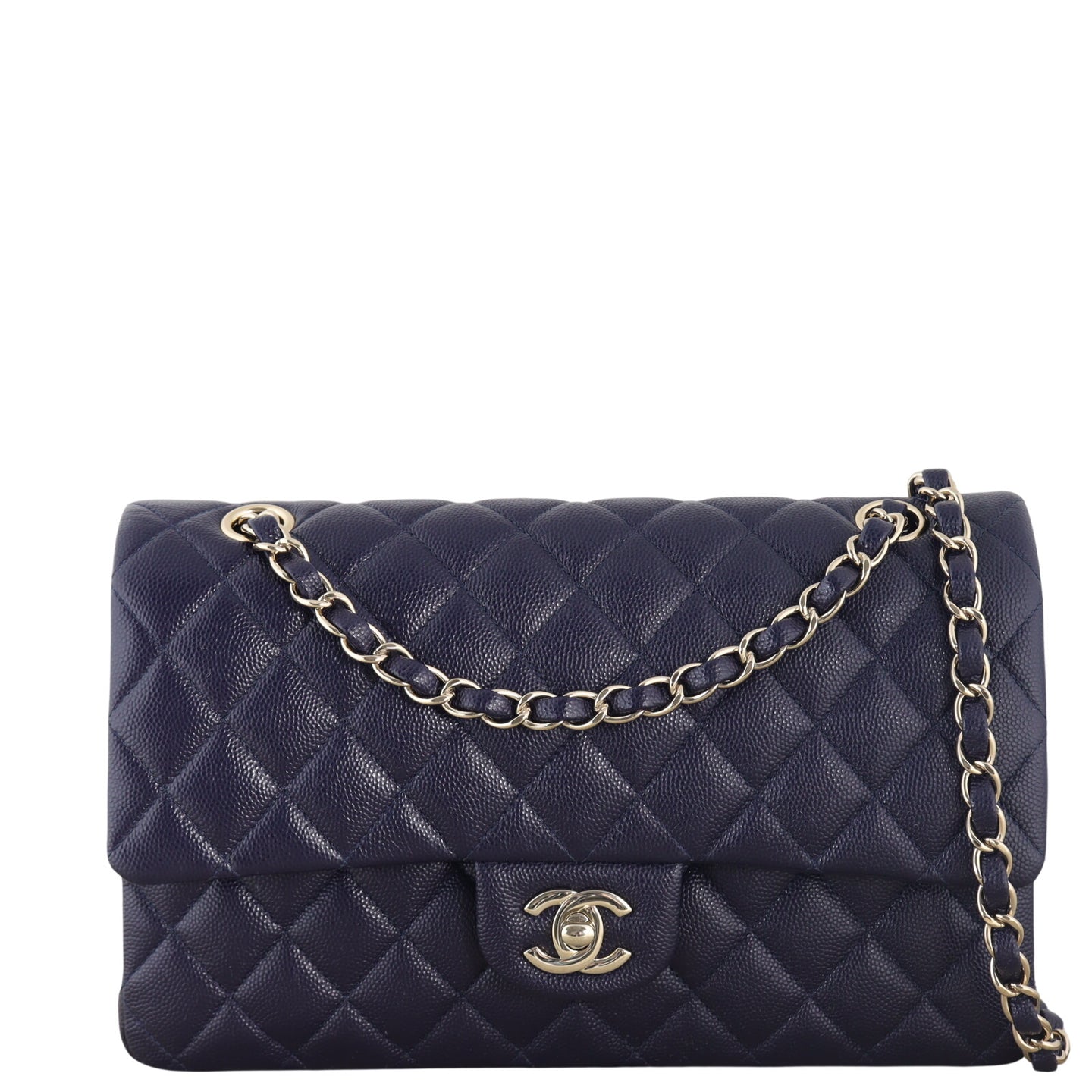 Chanel Classic Double Flap Medium Caviar (navy)_IMG_6229.jpeg