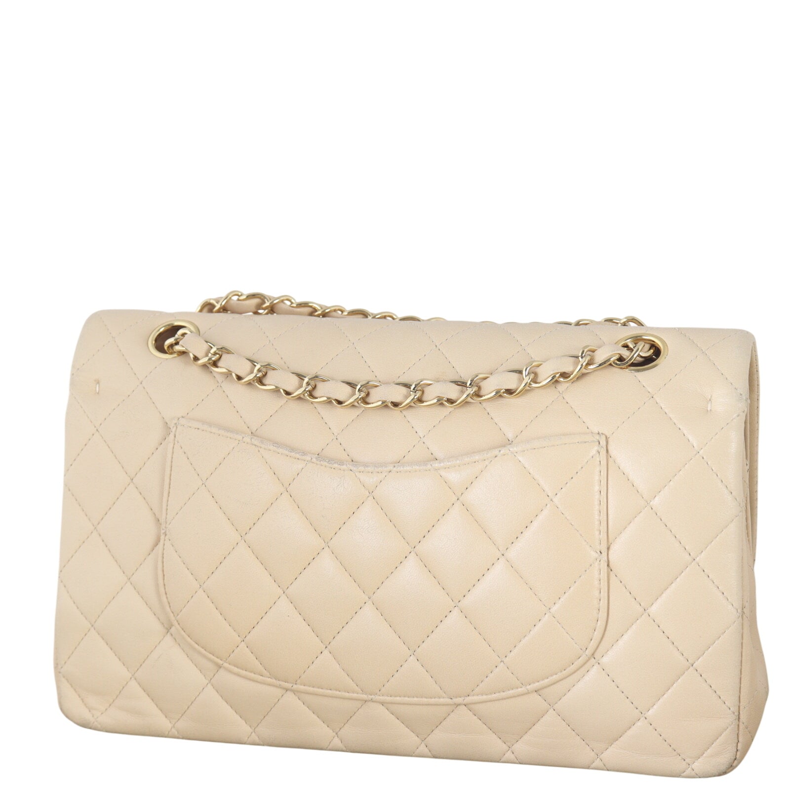 Chanel Classic Double Flap Medium Lambskin (beige)_IMG_6857.jpeg