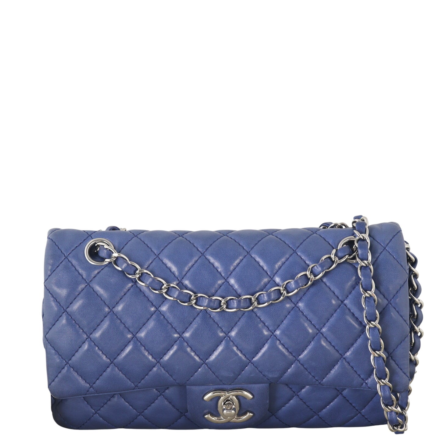 Chanel Classic Double Flap Medium Lambskin (blue)_IMG_6877.jpeg