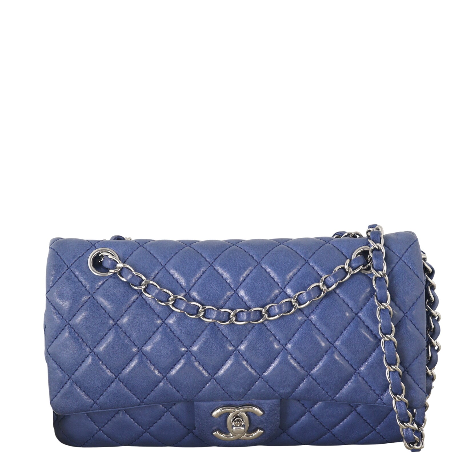 Chanel Classic Double Flap Medium Lambskin (blue)_IMG_6877.jpeg