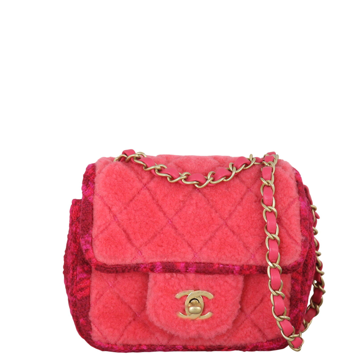 Chanel Classic Flap Mini Square Bag Tweed Shearling_IMG_7508.jpeg