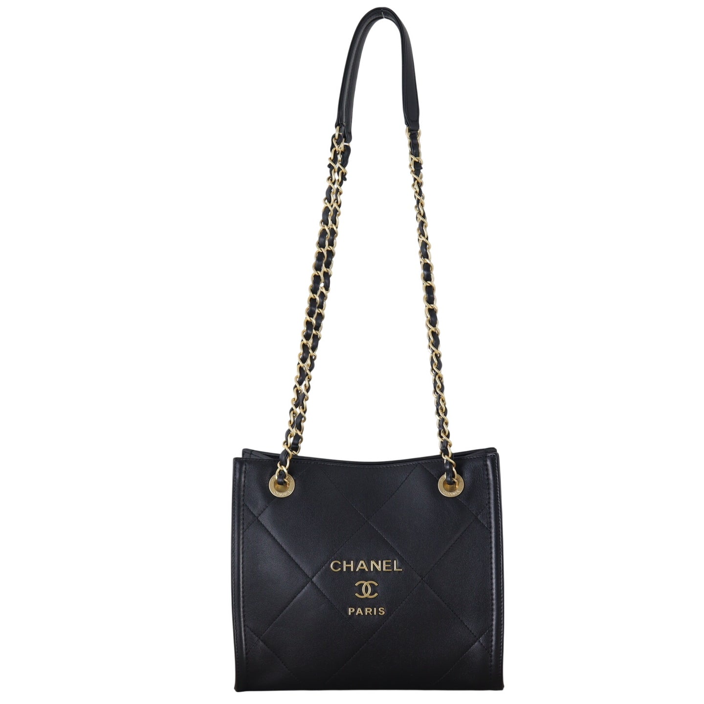 Chanel Logo Quilted Shopper Tote Mini_IMG_1035.jpeg
