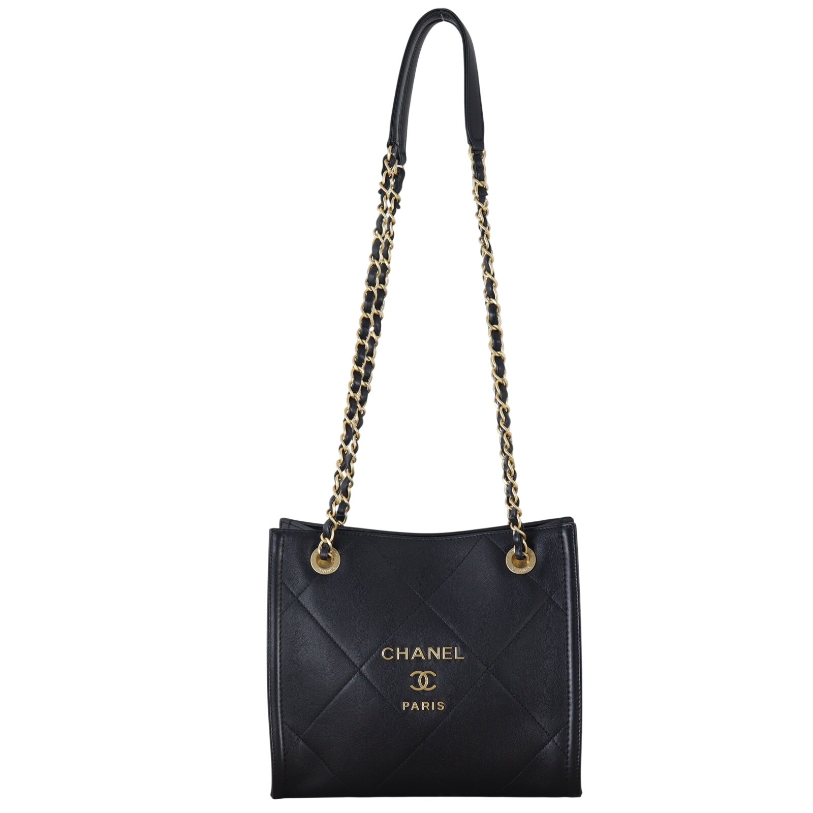 Chanel Logo Quilted Shopper Tote Mini_IMG_1035.jpeg