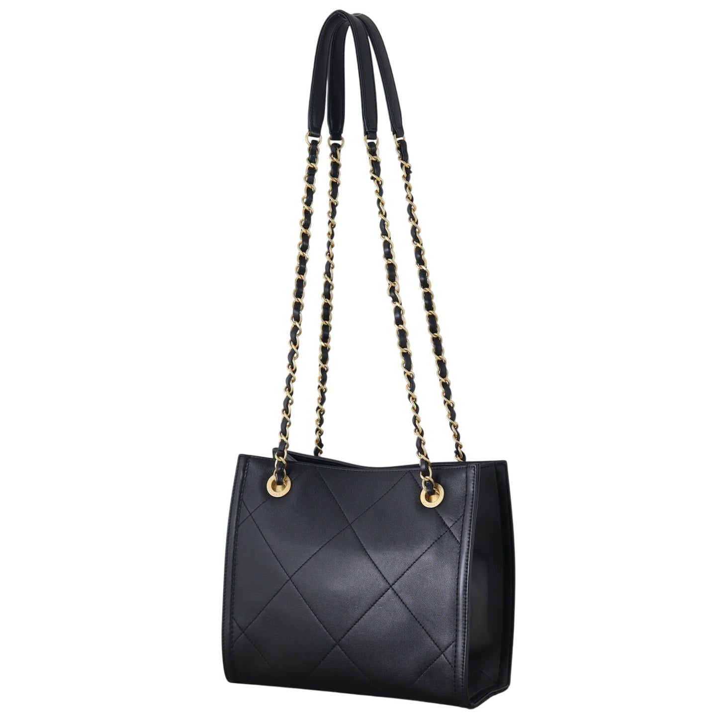 Chanel Logo Quilted Shopper Tote Mini_IMG_1036.jpeg