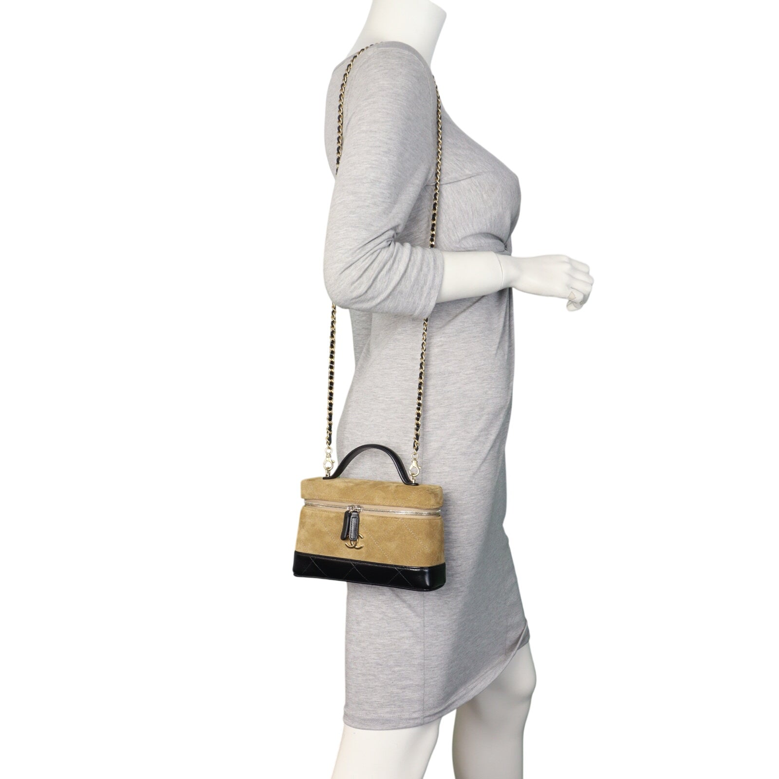 Chanel Top Handle Vanity Case Chain Bag Small Slim Suede_IMG_1213.jpeg