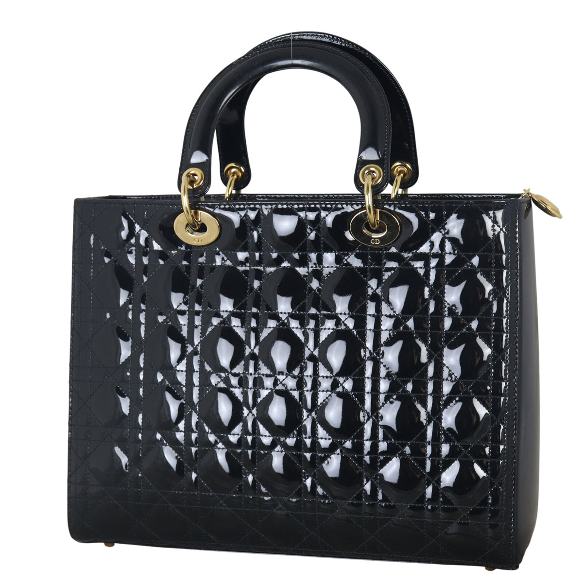 Dior Lady Dior Large Patent_IMG_3502.jpeg