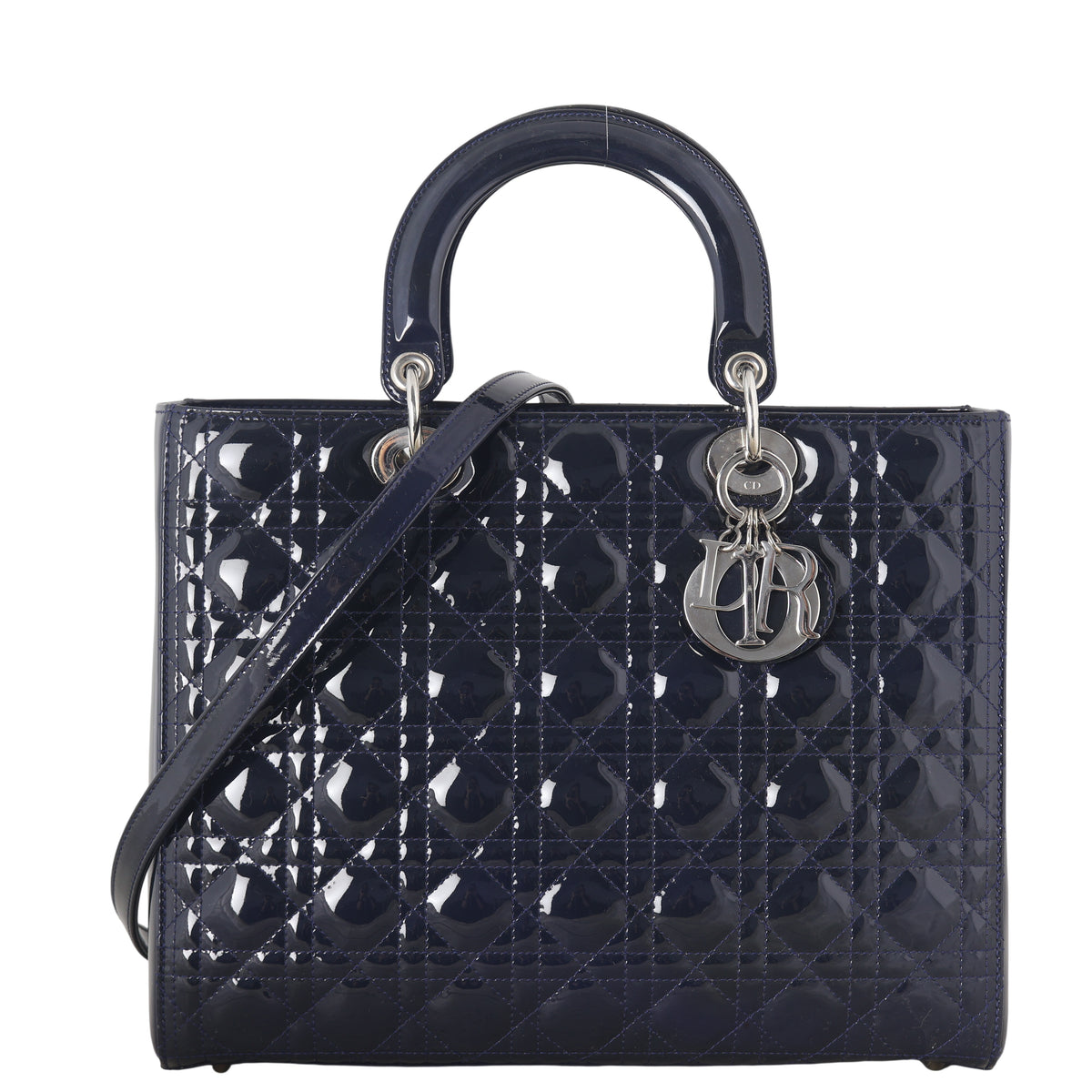 Dior Lady Dior Large Patent_IMG_6885.jpeg