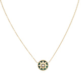 Dior Rose Des Vents Diamond Malachite 18k Yellow Gold Necklace_IMG_5484.jpg