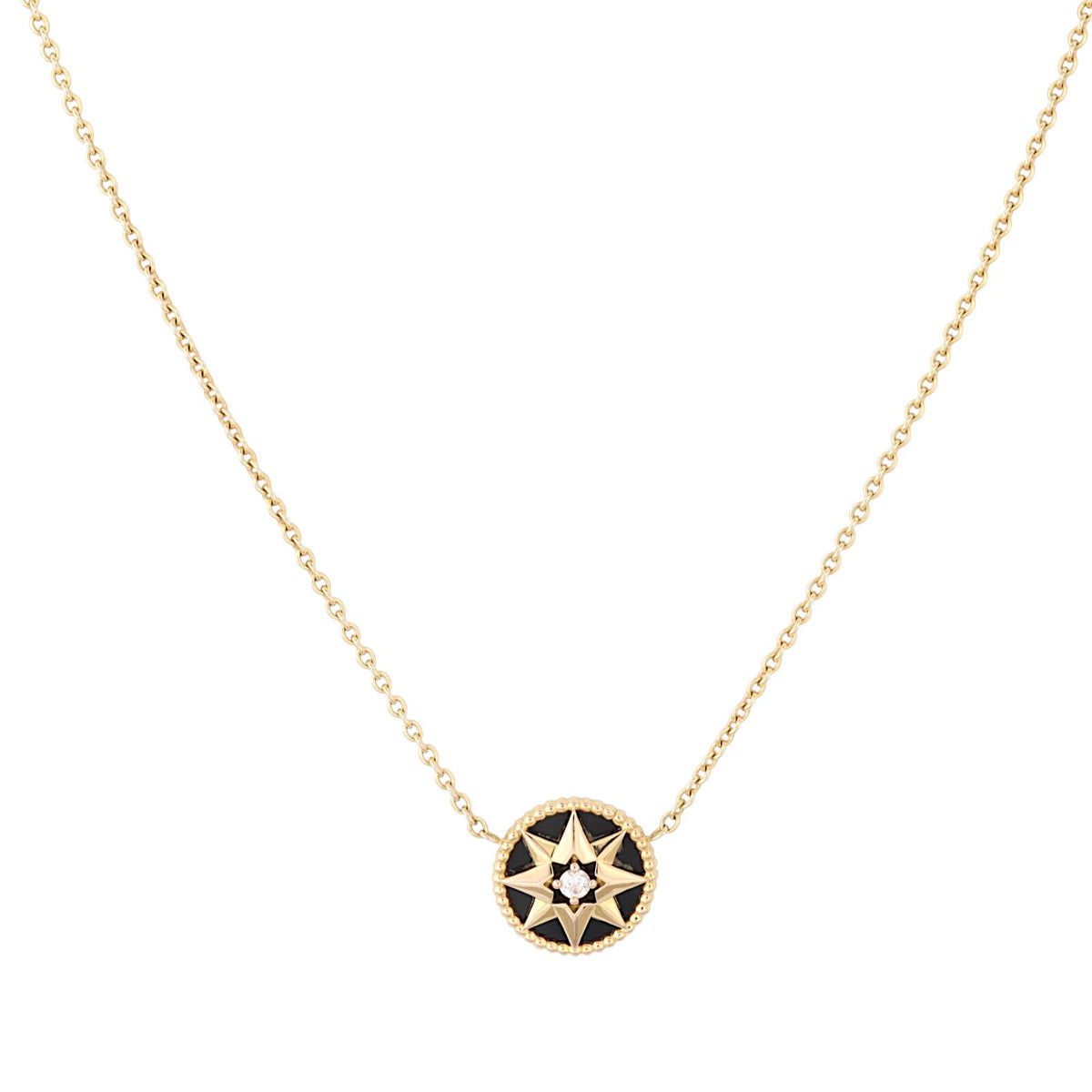 Dior Rose Des Vents Diamond Onyx 18k Rose Gold Necklace_IMG_5421.jpg