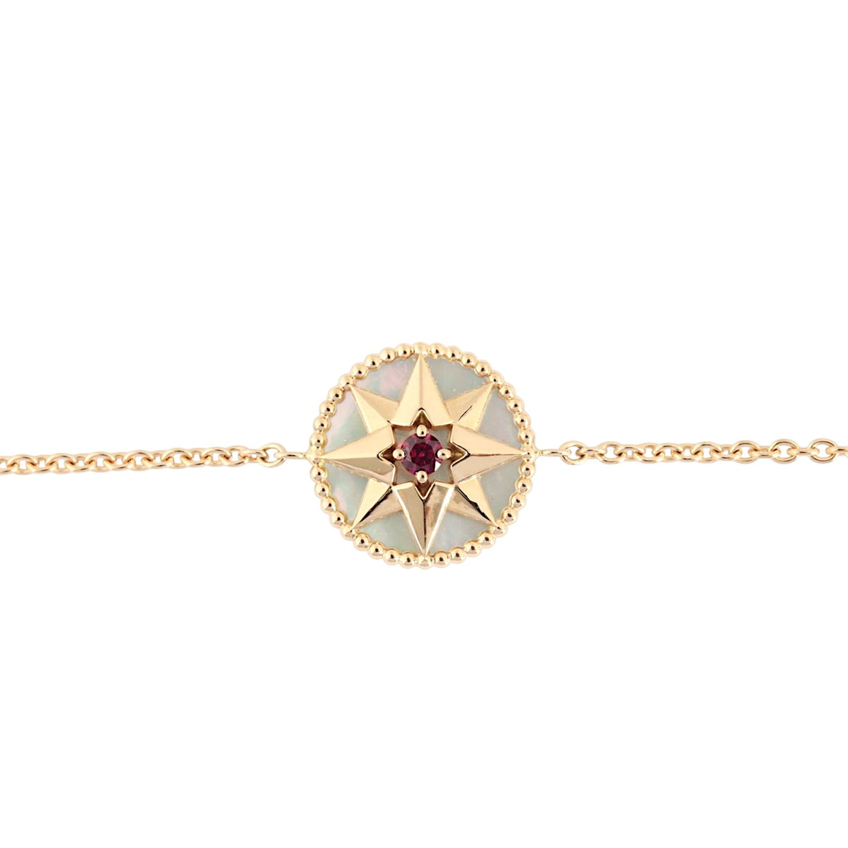 Dior Rose Des Vents Ruby Mother of Pearl 18k Yellow Gold Bracelet_IMG_2251.jpg