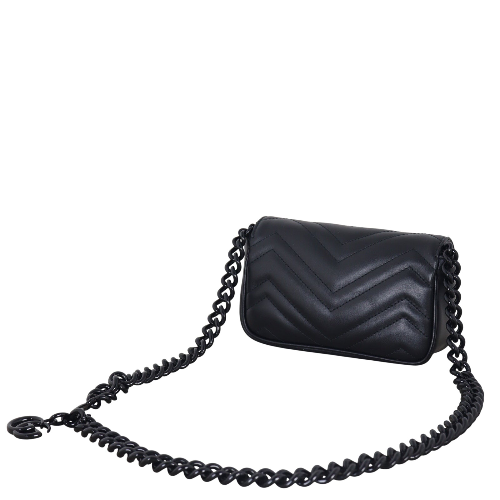 Gucci GG Marmont Matelasse Mini Belt Bag Monochrome (black)_IMG_9941.jpeg