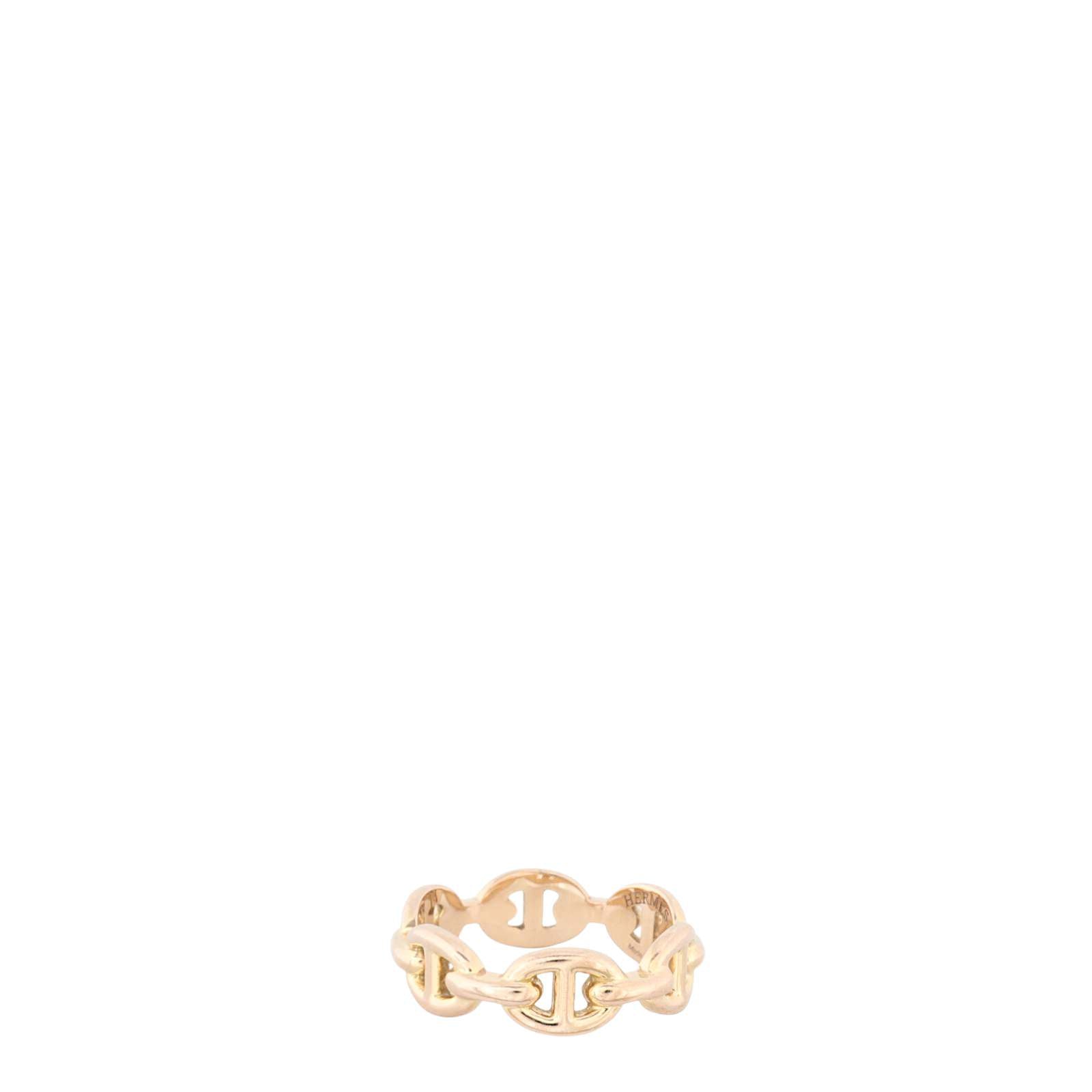 Hermes Chaine d'Ancre Enchainee 18k Rose Gold Ring_IMG_9220.jpg
