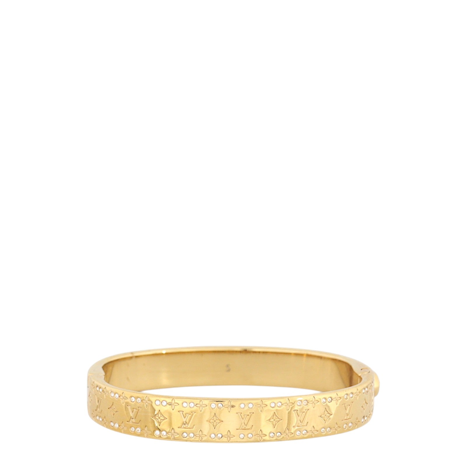 Louis Vuitton Nanogram Crystal Cuff Bracelet