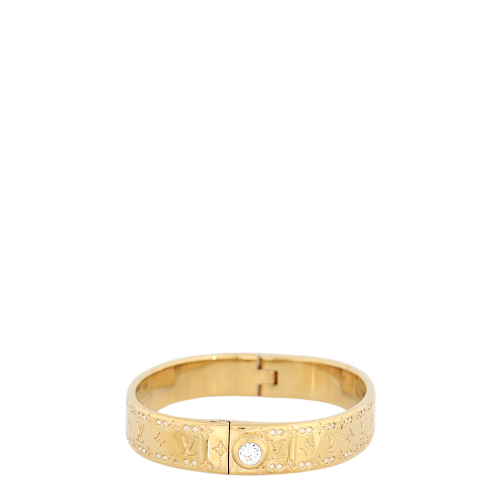 Louis Vuitton Nanogram Crystal Cuff Bracelet