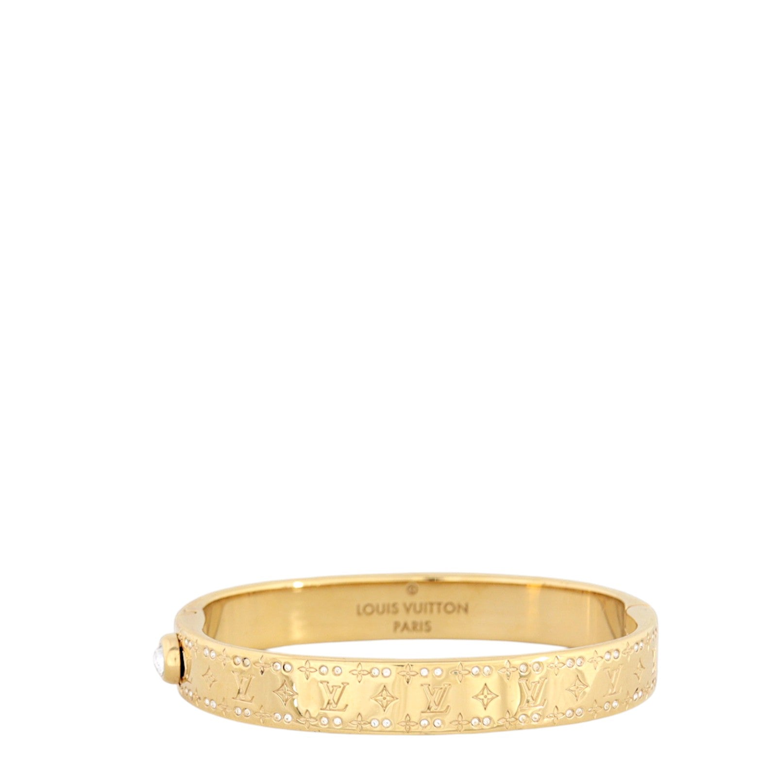 Louis Vuitton Nanogram Crystal Cuff Bracelet