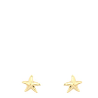 Tiffany & Co Elsa Peretti Starfish 18k Yellow Gold Stud Earrings