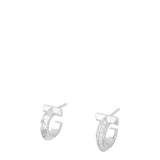 Tiffany & Co T1 Diamond 18k White Gold Hoop Earrings