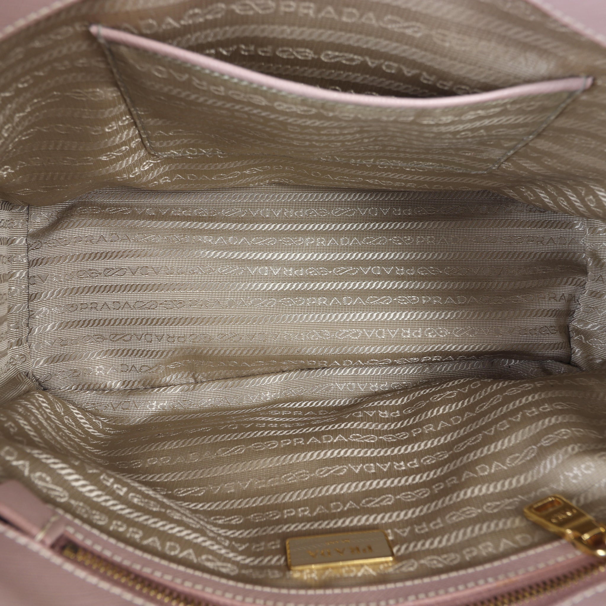 Prada Saffiano Lux Galleria Double Zip Tote Medium