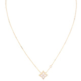 Louis Vuitton Color Blossom BB Star Diamond Mother of Pearl 18k Rose Gold Pendant Necklace_IMG_4319.jpg