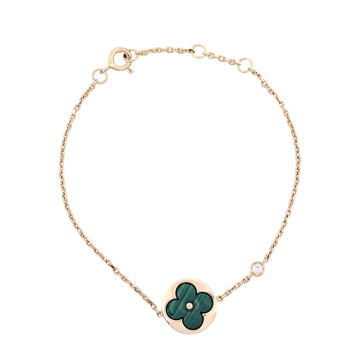 Louis Vuitton Color Blossom BB Sun Malachite Diamond 18k Rose Gold Bracelet_IMG_4836.jpg