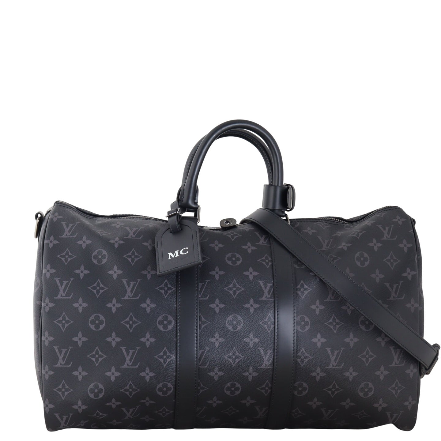 Louis Vuitton Keepall 45 Bandouliere Monogram Eclipse (hot stamped)_IMG_2054.jpeg