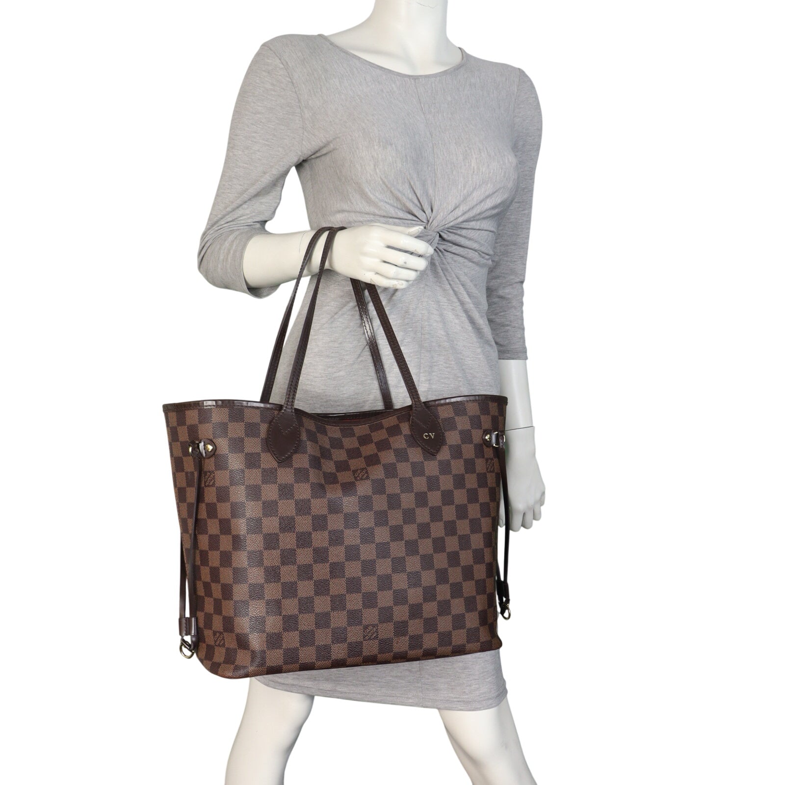 Louis Vuitton Neverfull MM Damier Ebene (hot stamping)_IMG_8794.jpeg