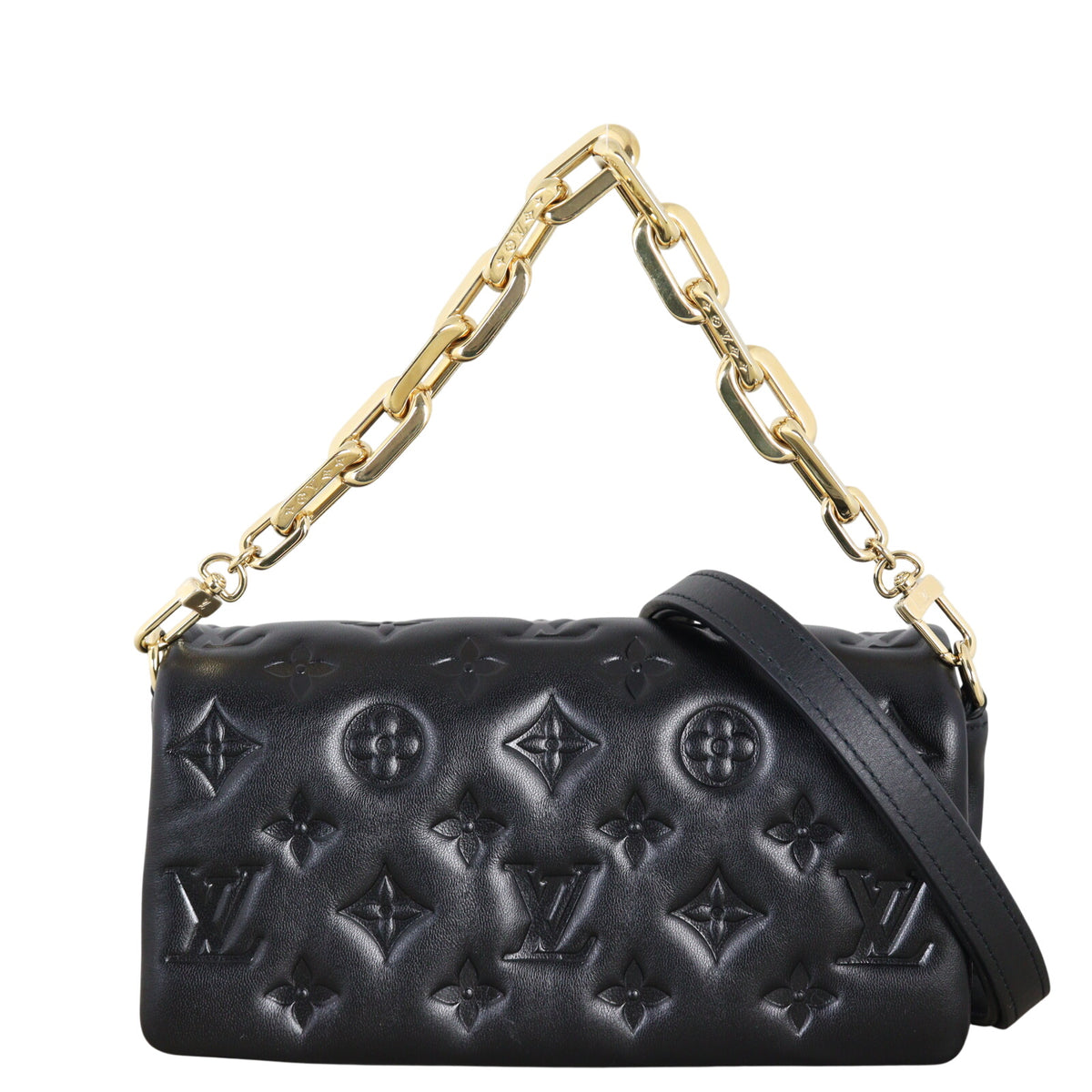 Louis Vuitton Pochette Coussin East West Monogram Embossed Lambskin_IMG_4504.jpeg